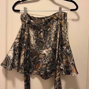 Zara Snake Print Skirt